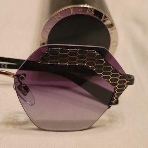 BVLGARI Ladies Purple Honeycomb Pattern